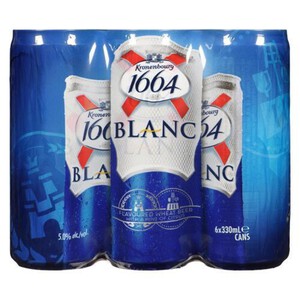 kronenbourg 1664 Blanc Beer 500 ml Bottle & Can: