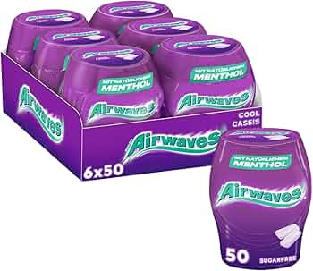 Airwaves Cool Cassis Vit C GUM Drops 14g