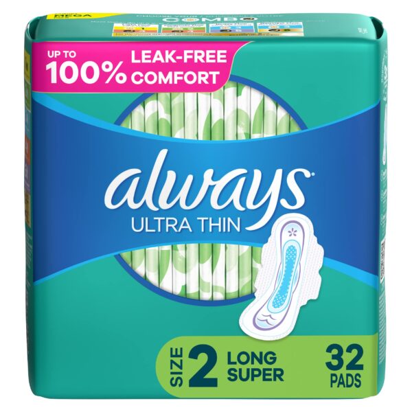 ALWAYS ULTRA SERV. HYG. 32 PC. LONG AVEC AILETTES:
